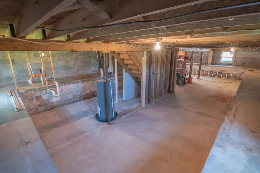 Crawl space under a home where rodents shelter and nest